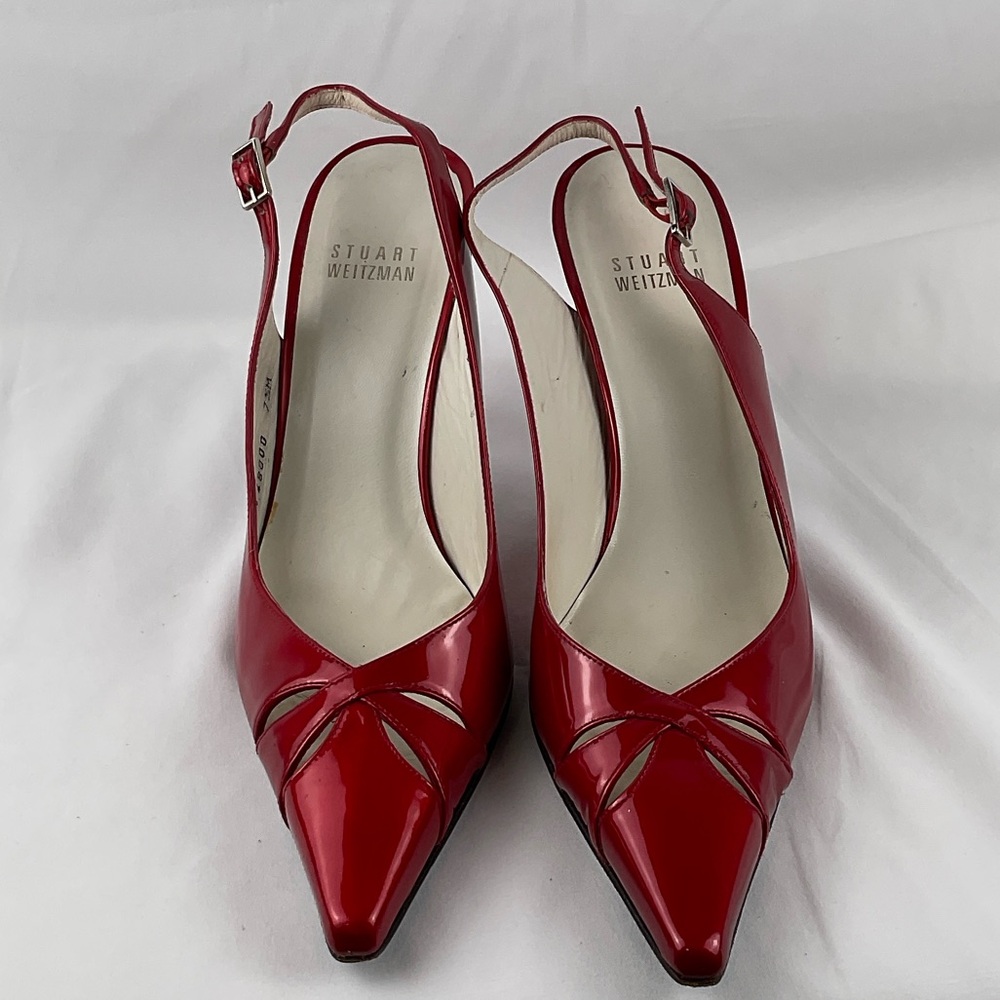 Stuart Weitzman Red Patent Leather Heels‎ - Picture 3 of 7